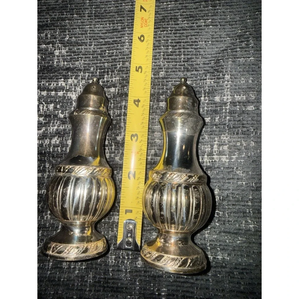 Vintage Luraline Silverplate Salt & Pepper Shakers – Model 650 – Made in USA